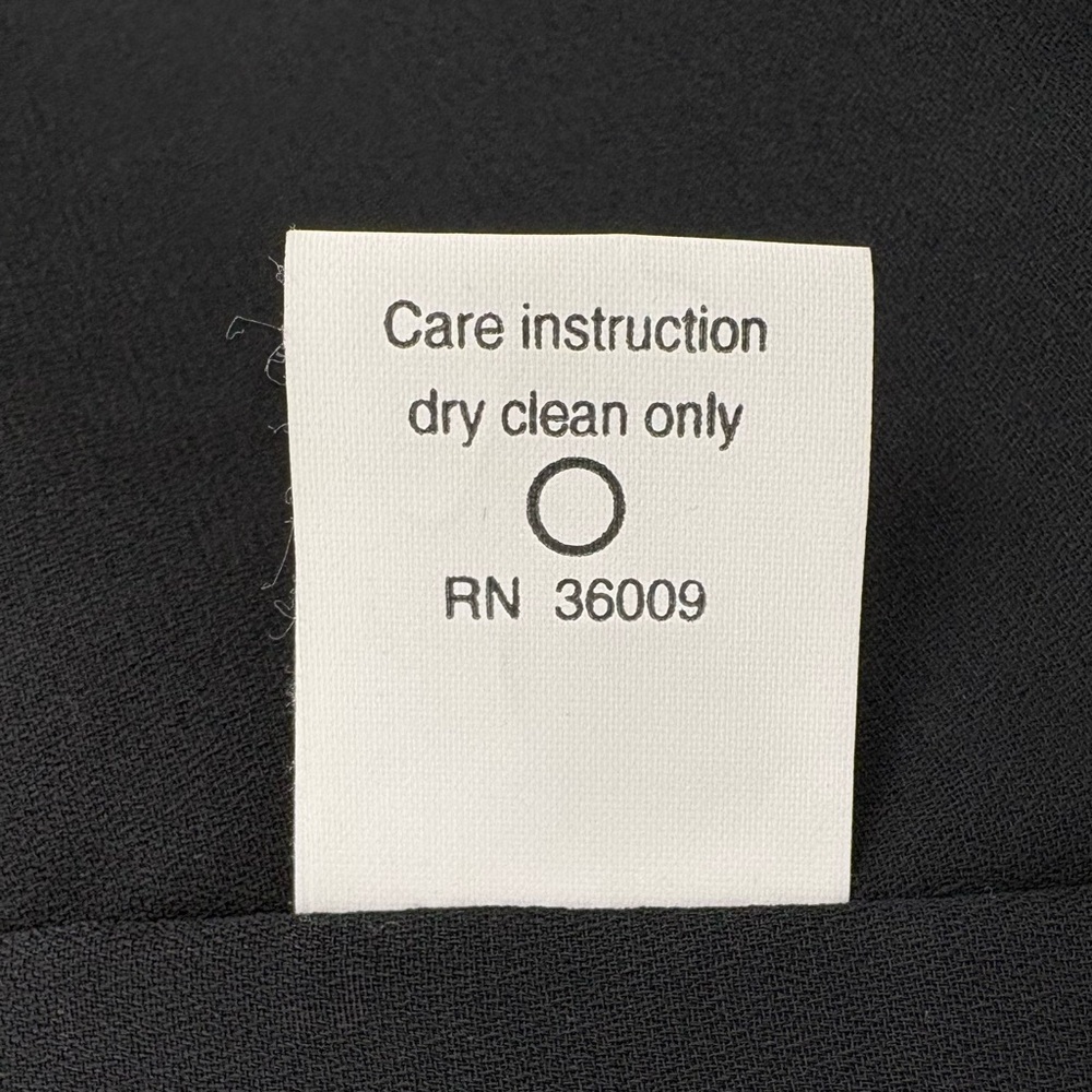 Vintage Calvin Klein Silk Maxi Skirt Bias Cut 90s Minimalist Size 4 Black Tan - Picture 14 of 16